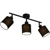 QAZQA Moderne plafondlamp zwart 3-lichts - Hetta