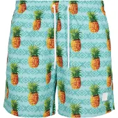 Urban Classics Zwemshorts turquoise / aqua / oker / goudgeel / groen