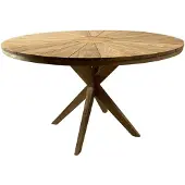 AVH-Collectie Cairo dining tuintafel 130 cm rond teakhout