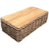 AVH-Collectie Sumatra lounge tuintafel naturel rotan - teak