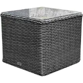 AVH-Collectie Toscane premium bijzettafel 50x50xH45 cm antraciet