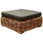 AVH-Collectie Sabuga voetenbank 92x92xH48 cm naturel rotan