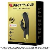 Pretty Love Double Pleasure Rabbit Vibrator - Zwart