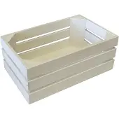 Bisetti Gnbak 1-4 Hout Wit 26x15.7xh10.5cmberk Multiplex