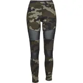 Urban Classics Leggings kaki / olijfgroen / zwart