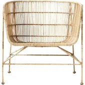 House Doctor Coon natural rotan loungestoel
