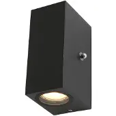 Lybardo Buitenarmatuur Vallon zwart met Dag-Nachtsensor IP54