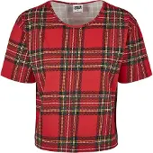 Urban Classics Tartan Oversized T-shirt Rood XS Vrouw