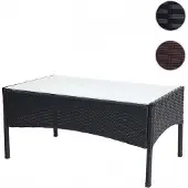 Mendler Poly-Rattan tuintafel big bruin