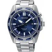 Seiko SKA783P1 Horloge Kinetic blauw