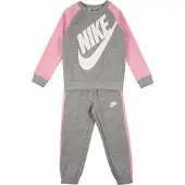 Nike Kids Joggingpak 'FUTURA' grijs gemêleerd / rosa / wit