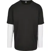 Urban Classics Shirt zwart / wit
