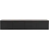 Goossens Tv Meubel Barcelona, 4 kleppen met kabeldoorvoer