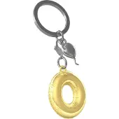 Metalmorphose Initialen Alfabet Sleutelhanger Letter O