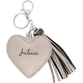Juleeze Sleutelhanger | Zilverkleurig | Kunstleer | hartje | | JZKC0033ZI