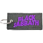 Rock Off Black Sabbath - Wavy Logo Sleutelhanger - Zwart