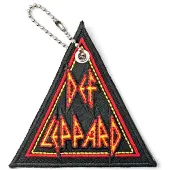 Rock Off Def Leppard - Tri-Logo Sleutelhanger - Zwart