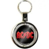 Rock Off AC/DC - Logo Sleutelhanger - Zwart
