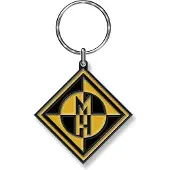Rock Off Machine Head - Diamond Logo Sleutelhanger - Geel/Zwart