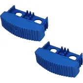 Solide laddervoet / ladderdop 80 mm blauw - Per 2 stuks