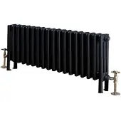 Eastbrook Rivassa 3 koloms verwarming 30x114,8cm Antraciet 1118 watt