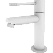 Best design Toiletkraan White-Ribera Uitloop Recht 14 cm 1-hendel Mat Wit
