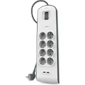 Belkin Surge Protector 8 outlet 2 meter 2x usb