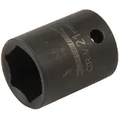Silverline 1/2" metrische zeskant-krachtdop 21 mm