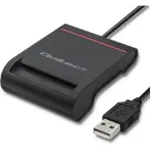 Qoltec 50642 magnetische kaart-lezer USB Zwart
