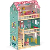 Janod - Houten poppenhuis - Happy day doll's house