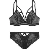 Petite fleur GOLD Ondergoedsets zwart