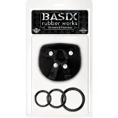 Pipedream Basix Rubber Works voorbinddildo Universal Harness zwart