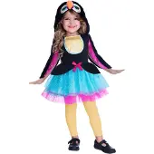 Amscan Kostuum Toucan Cutie Meisjes Zwart/roze 3-4 Jaar 4-delig
