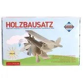 Pebaro houten bouwset solar vliegtuig educatief speelgoed.