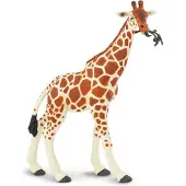 Safari speeldier Somalische giraffe 18 cm bruin/wit