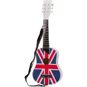 New Classic Toys - Speelgoed Gitaar de Luxe met Draagriem - UK Vlag