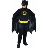 DC Comics verkleedpak Batman jongens 135 cm polyester zwart
