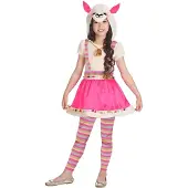 Amscan Kostuum Lovely Llama Meisjes Beige/roze 6-8 Jaar 3-delig