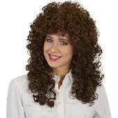 Witbaard Pruik Katja Dames Synthetisch Bruin