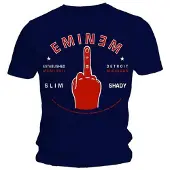 Ginza.se Eminem - Detroit Finger Heren T-shirt - M - Blauw
