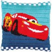 Vervaco - Spansteekkussen kit - Disney Lightning McQueen - PN-0169171 - Borduren - Borduurpakket - Borduurpakket volwassenen - Borduurpakket kind