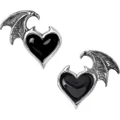 Alchemy Gothic - Gothic Oorstekerset - BlackSoul - voor Vrouwen - zilverkleurig | Maat Standard