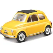 Bburago schaalmodel Fiat 500 F 1965 1:24 geel