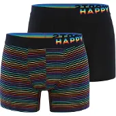 Happy Shorts 2-pack boxershorts heren pride regenboog gestreept