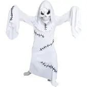 Amscan verkleedpak Ghastly Ghoul junior polyester wit 4-6 jaar