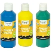 Creall Vingerverfset 750ml, blauw-geel-groen - nature