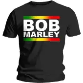 Ginza.se Bob Marley - Rasta Band Block Heren T-shirt - S - Zwart