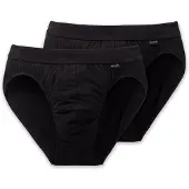 Schiesser Slip '2-Pack Authentic' zwart