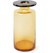 Serax Vaas Wind & Fire By Marie Michielssen Amber Black L 18,5 x 18,5 x 40 cm