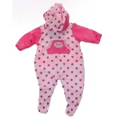 Johntoy Baby Rose Babypoppenkleren Stippen 40-45 Cm